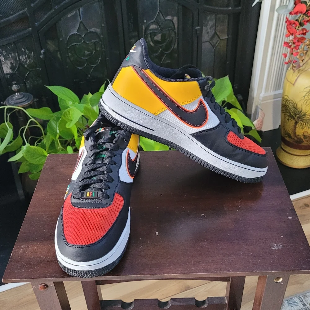 Nike Air Force 1 Low Sunburst Mens Sneakers CK9282-100 - Picture 1 of 9